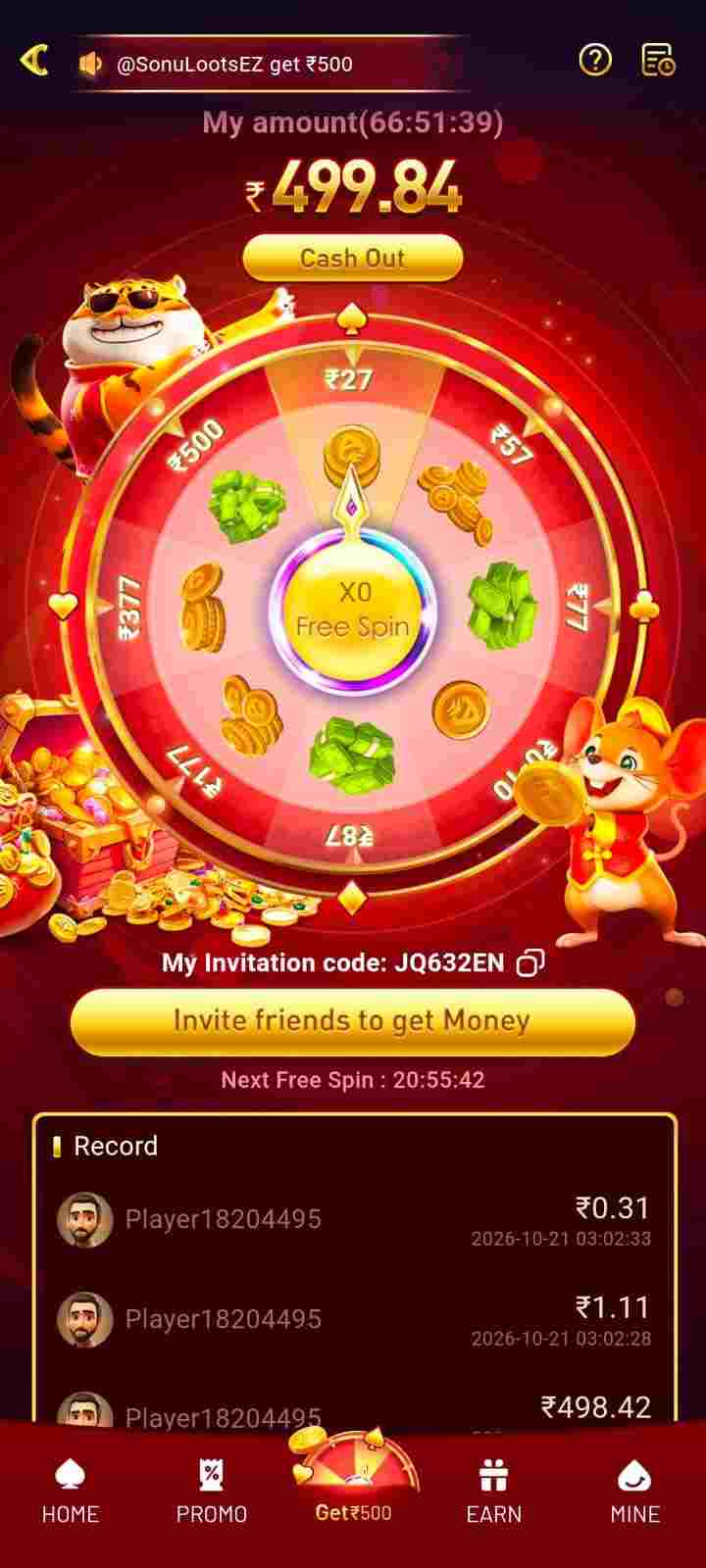 CLPlay game screen displaying a colorful circular game board with a red and gold interface