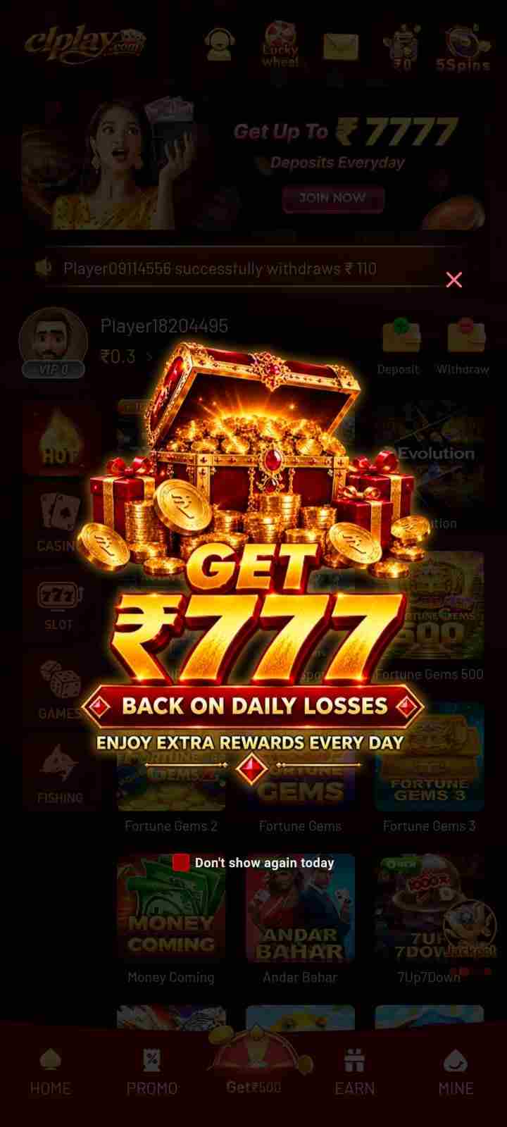 CLPlay promotional graphic with glowing gold lettering and a decorative gaming emblem